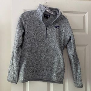 Grey PATAGONIA fleece quarter zip